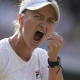 Barbora Krejcikova très heureuse de jouer la finale de Wimbledon KEYSTONE/AP/Mosa'ab Elshamy